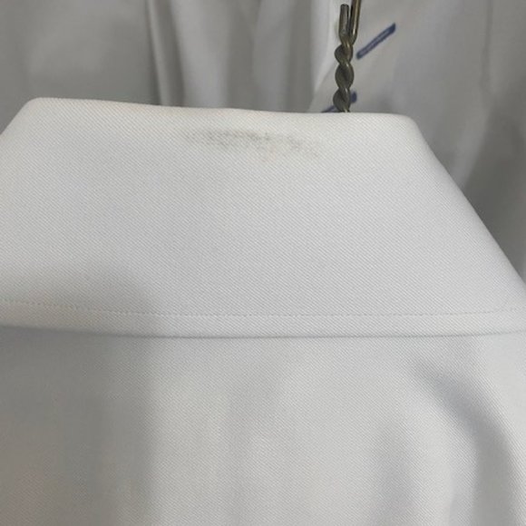Circle of Gentlemen	Mens White collared long sleeve button down dress shirt w - Picture 7 of 7